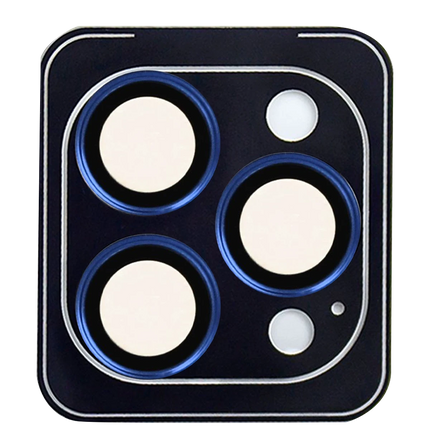 iPhone 15 Pro Max Fan Series AR Kamera Lens Koruyucu - Mavi