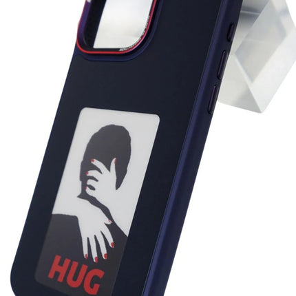 iPhone 15 Pro Max NFC Smart Case Akıllı Kapak Kılıf - Lacivert 3
