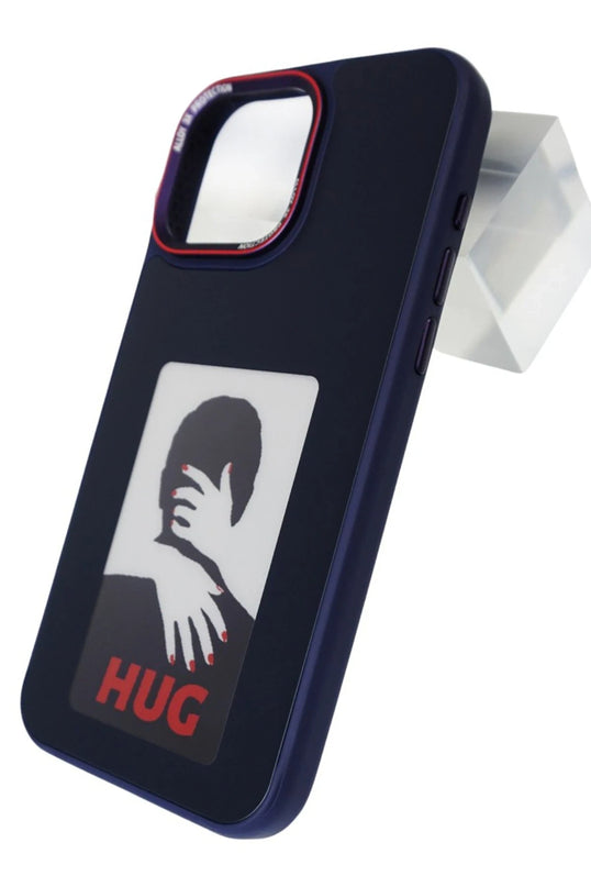iPhone 15 Pro Max NFC Smart Case Akıllı Kapak Kılıf - Siyah 3