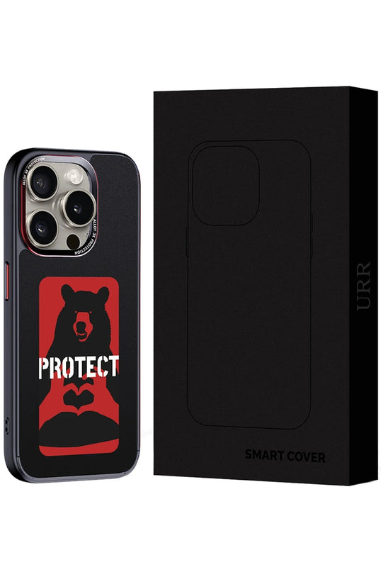 iPhone 15 Pro Max NFC Smart Case Akıllı Kapak Kılıf - Siyah 2