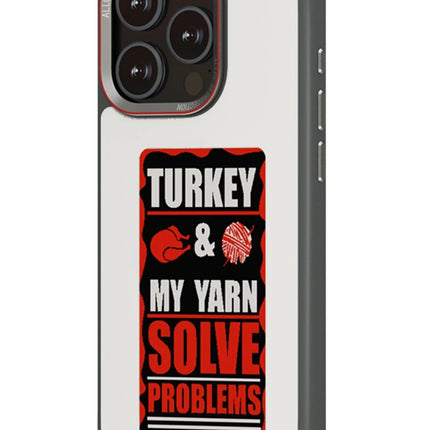 iPhone 15 Pro Max NFC Smart Case Akıllı Kapak Kılıf - Titan Gri
