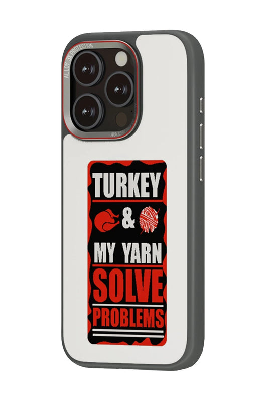 iPhone 15 Pro Max NFC Smart Case Akıllı Kapak Kılıf - Titan Gri