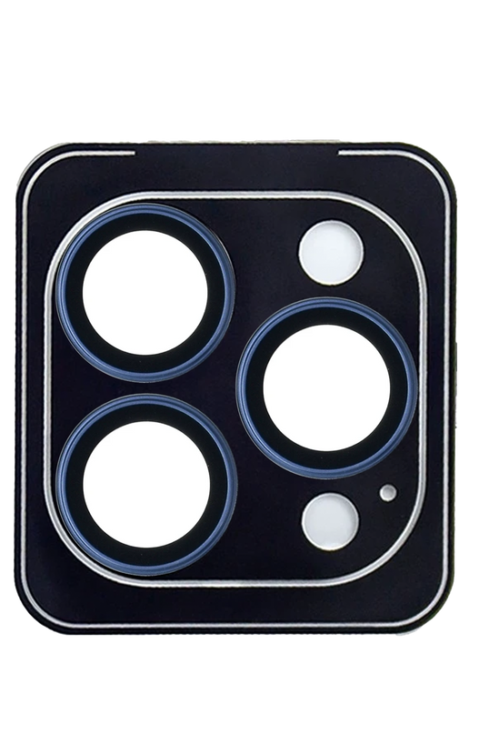 iPhone 15 Pro Max Titanium Alloy AR Kamera Lens Koruyucu - Lacivert
