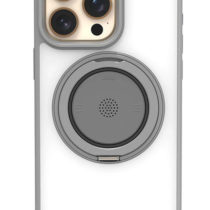 iPhone 15 Pro Perfume Magsafe Standlı Kapak Kılıf - Titan Gri 2