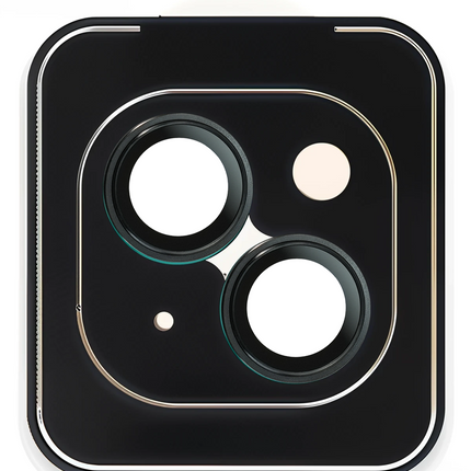 iPhone 15 Titanium Alloy AR Kamera Lens Koruyucu - Siyah