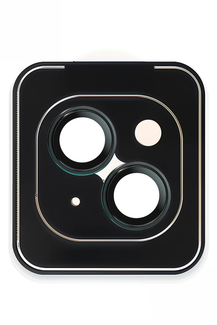 iPhone 15 Titanium Alloy AR Kamera Lens Koruyucu - Siyah