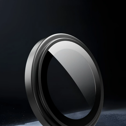 iPhone 15 Titanium Alloy AR Kamera Lens Koruyucu - Siyah 2
