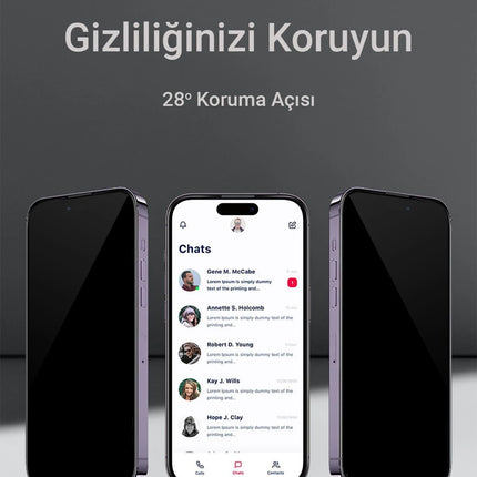 iPhone 16 Pro 3D Privacy Resin Edge Cam Ekran Koruyucu 6