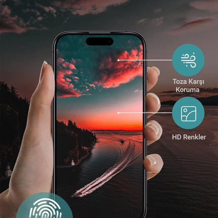 iPhone 16 Pro 3D Privacy Resin Edge Cam Ekran Koruyucu 7