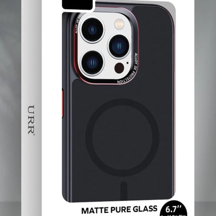 iPhone 16 Pro Matte Pure Glass Magsafe Kapak Kılıf - Gold 4