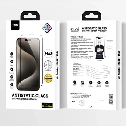 iPhone 16 Pro Max 2.5D Antistatik Silkscreen Cam Ekran Koruyucu 4