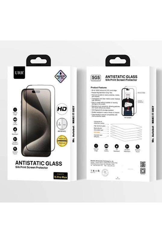 iPhone 16 Pro Max 2.5D Antistatik Silkscreen Cam Ekran Koruyucu 4