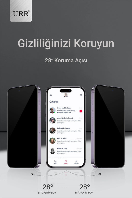 iPhone 16 Pro Max 3D Privacy Resin Edge Cam Ekran Koruyucu 6