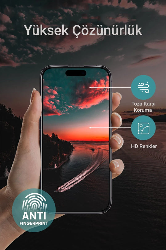 iPhone 16 Pro Max 3D Privacy Resin Edge Cam Ekran Koruyucu 7
