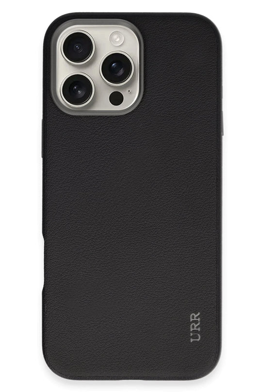 iPhone 16 Pro Max Innovative Leather Magsafe Kapak Kılıf - Siyah
