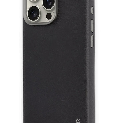 iPhone 16 Pro Max Innovative Leather Magsafe Kapak Kılıf - Siyah 2