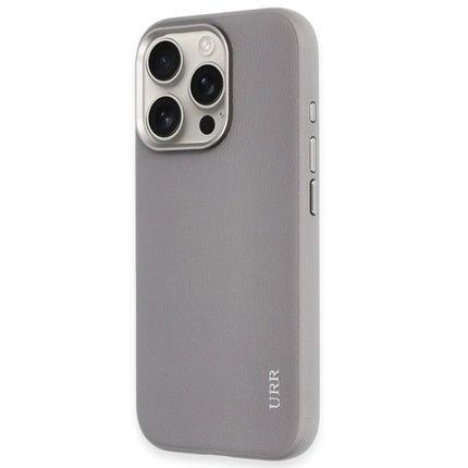 iPhone 16 Pro Max Innovative Leather Magsafe Kapak Kılıf - Titan Gri 2