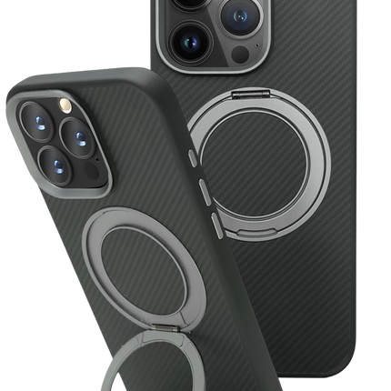 iPhone 16 Pro Max Kevlar 360 Standlı Magsafe Kapak Kılıf