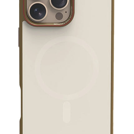 iPhone 16 Pro Max Matte Pure Glass Magsafe Kapak Kılıf - Gold 2
