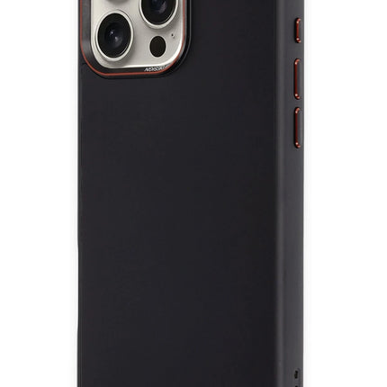 iPhone 16 Pro Max Matte Pure Glass Magsafe Kapak Kılıf - Siyah 2