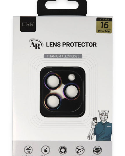 iPhone 16 Pro Max Titanium Alloy AR Kamera Lens Koruyucu - Rainbow 2