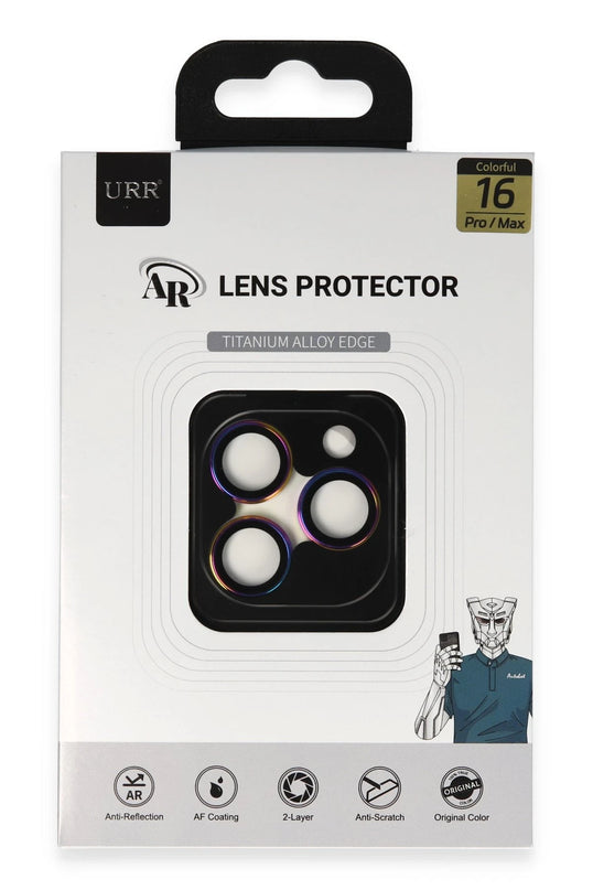 iPhone 16 Pro Max Titanium Alloy AR Kamera Lens Koruyucu - Rainbow 2