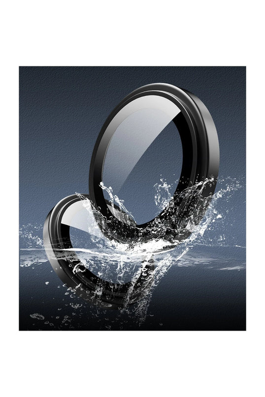 iPhone 16 Titanium Alloy AR Kamera Lens Koruyucu - Gümüş 3