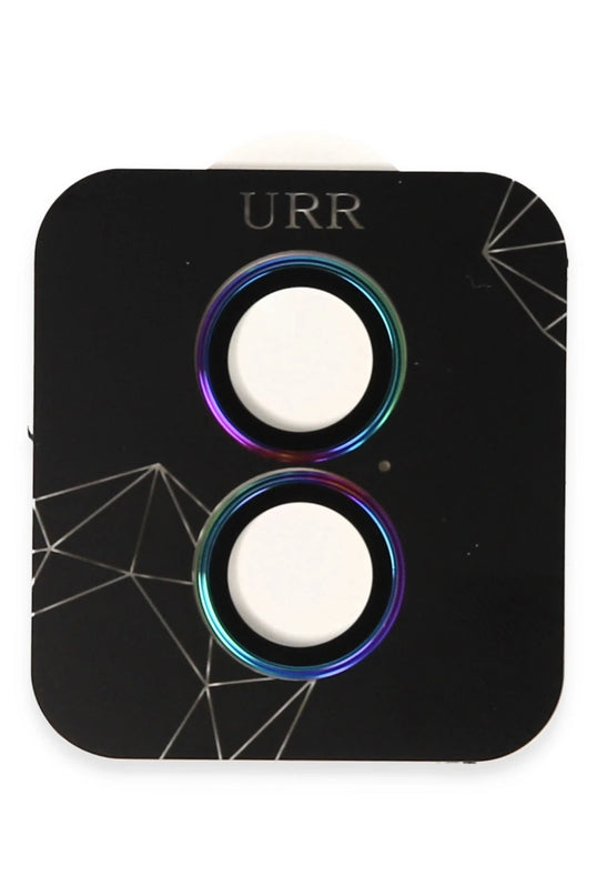 iPhone 16 Titanium Alloy AR Kamera Lens Koruyucu - Rainbow