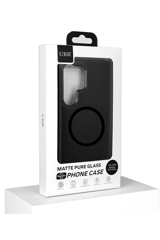 Samsung Galaxy S24 Ultra Matte Pure Glass Magsafe Kapak Kılıf 2