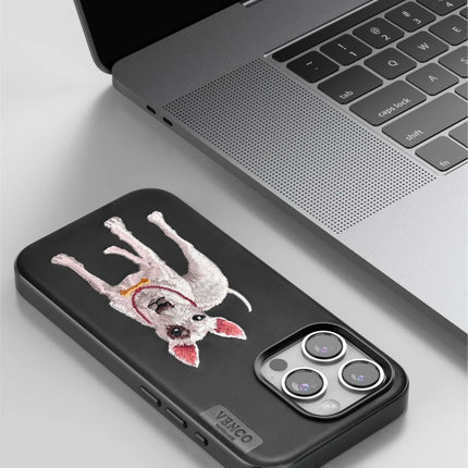 iPhone 14 Pro Max Perma Desenli Kapak Kılıf - Kahverengi 4
