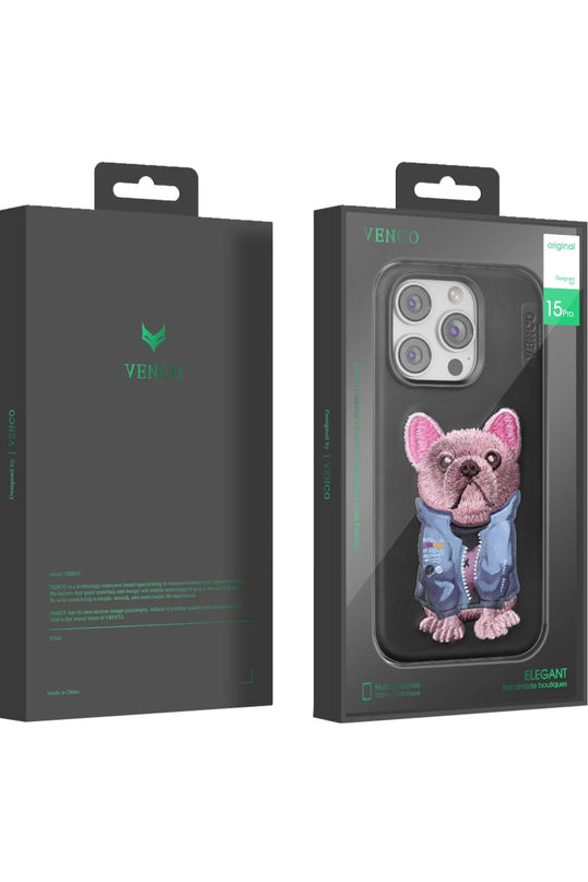 iPhone 15 Pro Max Cute Desenli Kapak Kılıf - Lacivert 6