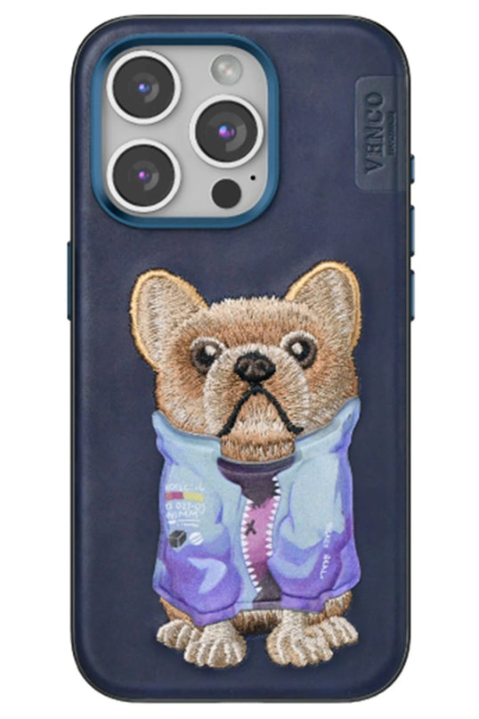 iPhone 15 Pro Max Cute Desenli Kapak Kılıf - Lacivert