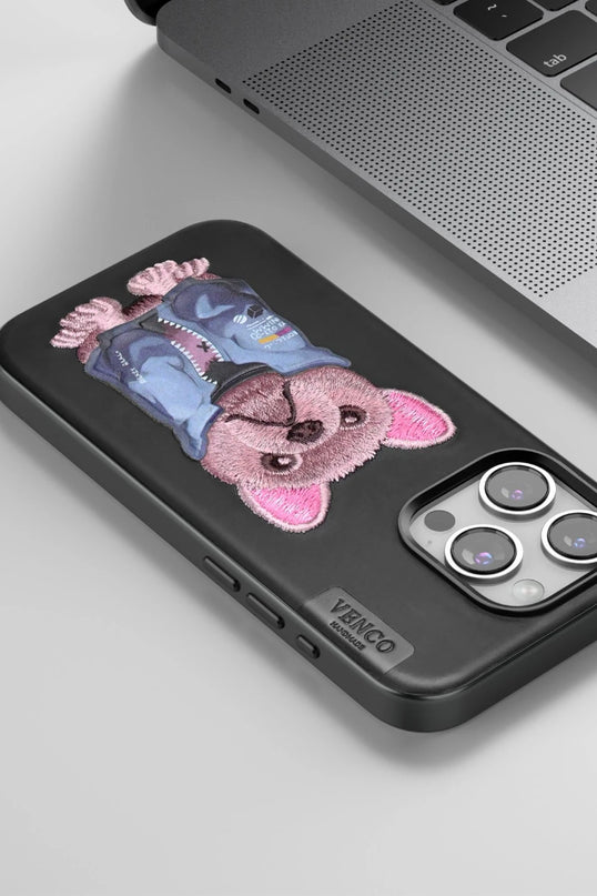 iPhone 15 Pro Max Cute Desenli Kapak Kılıf - Lacivert 5