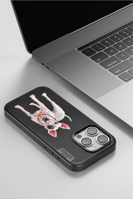 iPhone 15 Pro Max Perma Desenli Kapak Kılıf - Siyah 4