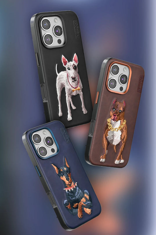 iPhone 16 Perma Desenli Kapak Kılıf - Kahverengi 3