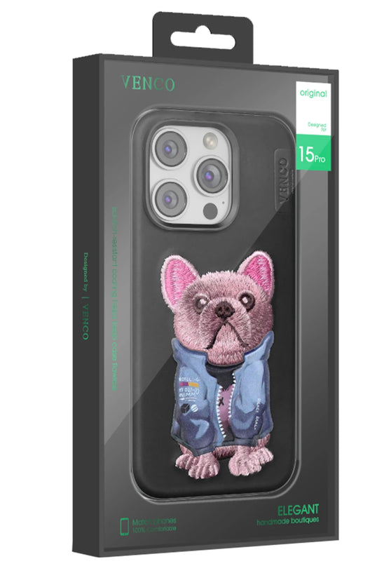 iPhone 16 Pro Max Cute Desenli Kapak Kılıf - Lacivert 3