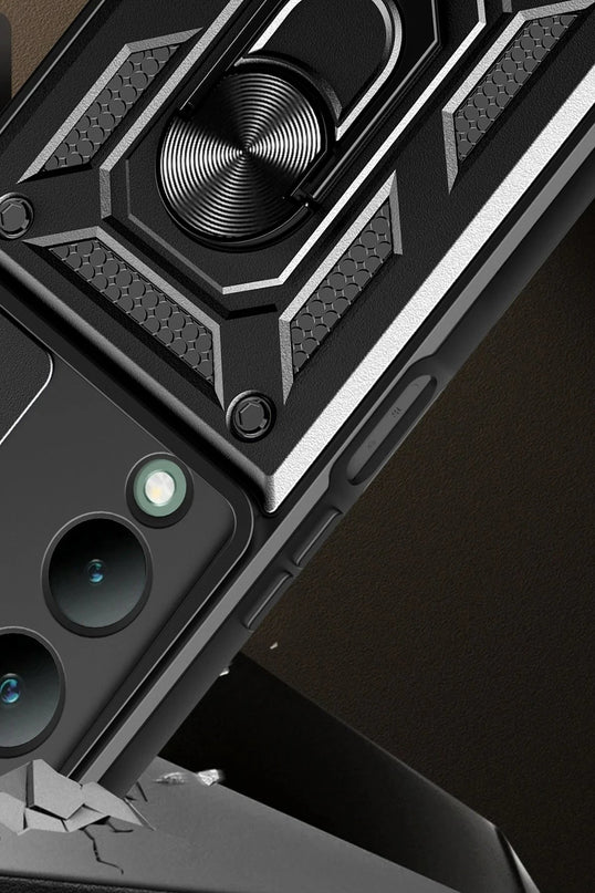 Vivo Y17S Pars Lens Yüzüklü Silikon Kılıf - Gümüş 4