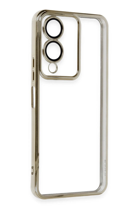 Vivo Y17S Razer Lensli Silikon Kılıf - Gold 2