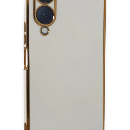 Vivo Y17S Volet Silikon Kılıf - Beyaz