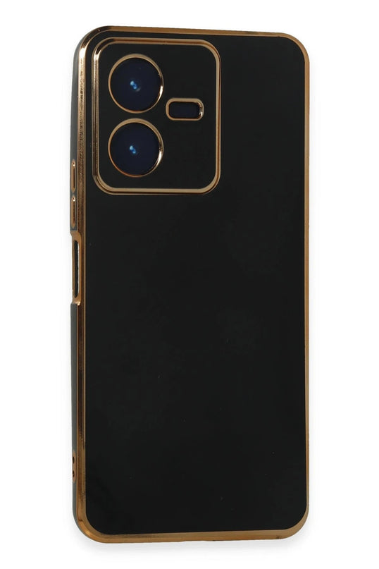 Vivo Y22 2022 Volet Silikon Kılıf - Siyah