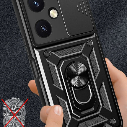 Vivo Y27 Pars Lens Yüzüklü Silikon Kılıf - Lacivert 2