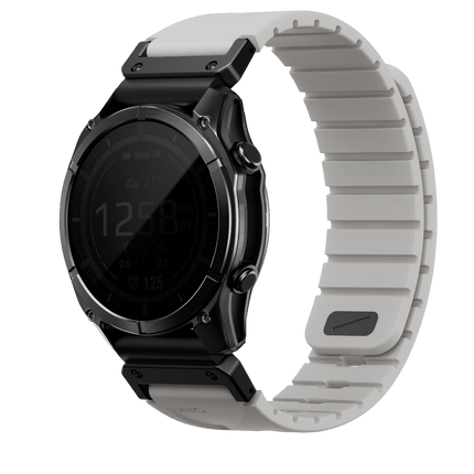 Watch 22mm Fluo Manyetik Kordon - Gri 4