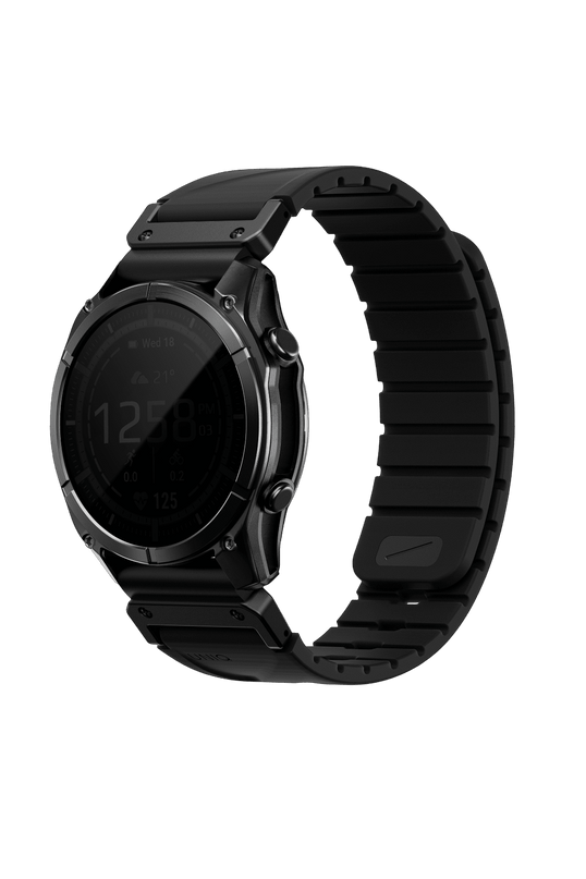 Watch 22mm Fluo Manyetik Kordon - Siyah 3