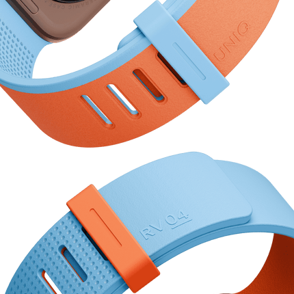 Watch 41mm Revix IV Reversible Manyetik Kordon - Turuncu-Açık Mavi 4
