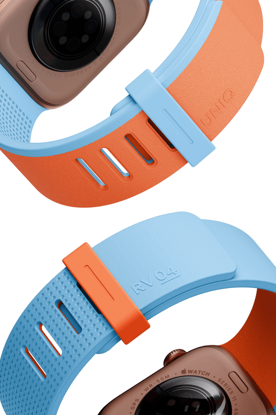 Watch 41mm Revix IV Reversible Manyetik Kordon - Turuncu-Açık Mavi 4