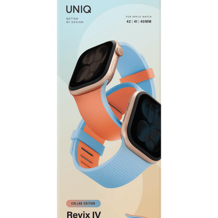 Watch 41mm Revix IV Reversible Manyetik Kordon - Turuncu-Açık Mavi 5
