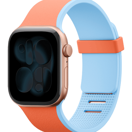 Watch 41mm Revix IV Reversible Manyetik Kordon - Turuncu-Açık Mavi