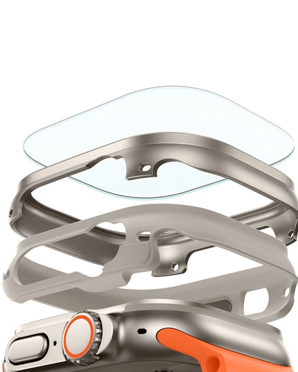 Watch Ultra 2 49mm Armorite Protection Saat Kasa + 2 Adet Saat Cam Ekran Koruyucu Set 2