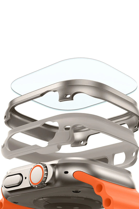 Watch Ultra 2 49mm Armorite Protection Saat Kasa + 2 Adet Saat Cam Ekran Koruyucu Set 2