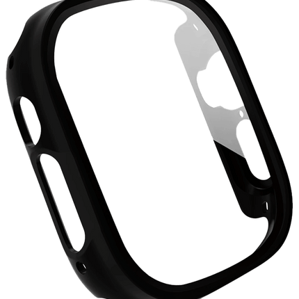 Watch Ultra 2 49mm Camlı Kasa Ekran Koruyucu - Siyah